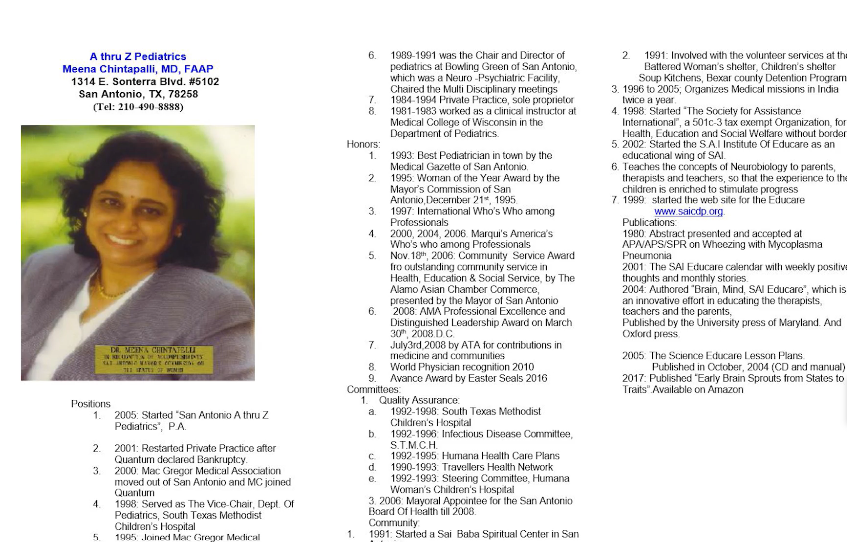 patient testimonial about Dr.Meena Chintapalli